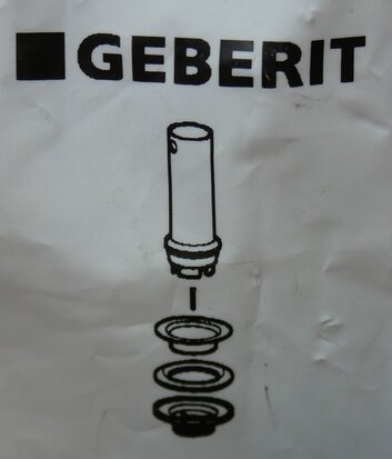Geberit 240.648.00.1 drain plug with overflow pipe insert 1 1/4''