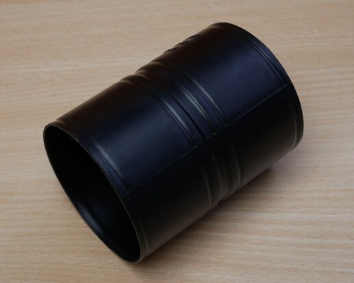 Ubbink Rolux 0127103 koppelstuk luchttoevoer PE 80 zwart zonder ring