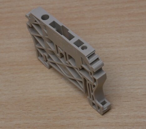 Weidmüller 9540000000 end support terminal block, plastic, beige, le 55mm, DIN rail (20 pieces)