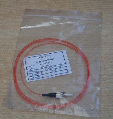 International MM(50/125)-ST/PC fiber optic pigtail 011160-015