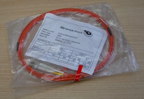 Brand-Rex HOPLCOM3020SC293 LC SC Duplex 50/125 OM3 Fibre Patch Lead