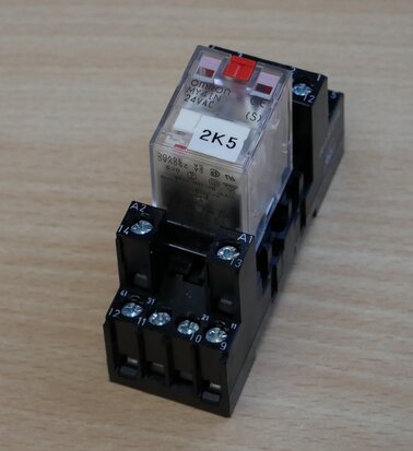 Omron MY4IN relay 24 V AC 5A incl. Relay base RSS214