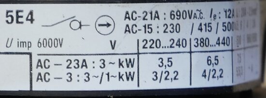 Moeller T0-1-102 main switch on/off 2P 14A