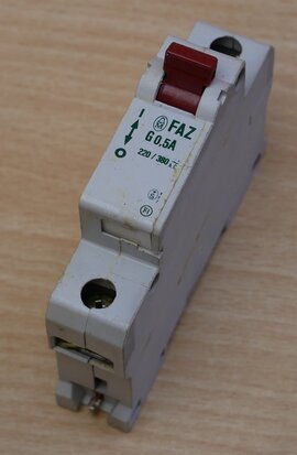 Moeller FAZ G 0.5A Circuit breaker 1P 220 / 380V AC
