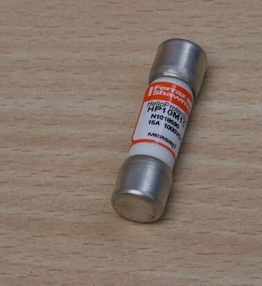 Mersen HP10M15 Glass Melamine Cartridge Fuse 15A 10x38mm