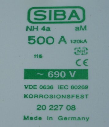 Siba 2022708.500 NH Smeltpatroon (mes) NH4a Middenkenmelder 500A