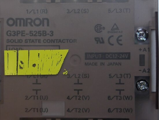 Omron G3PE-525B-3 relais 25A 3P DC12-24