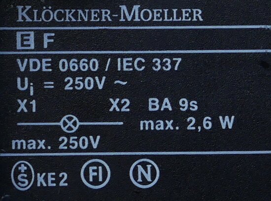 Klöckner moeller EF signaallamp rood signal lamp