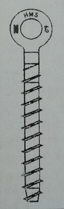 MULTI-MONTI 23026 Metselwerk Schroef Ringanker 6.0 x 40mm (200 stuks)