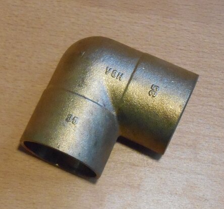 brass solder fitting elbow 35