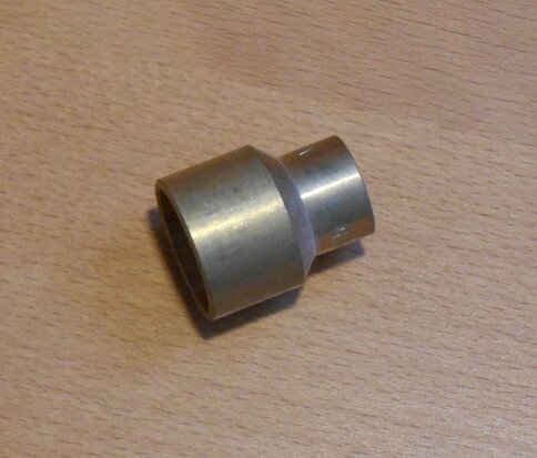 Straight solder fitting, reduced 35x28mm brass