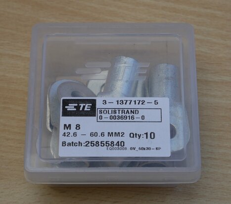 TE 3-1377172-5 Connection points M8 42.6 - 60.6 mm2 (10 pcs)