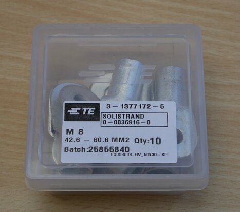 TE 3-1377172-5 Aansluitpunten M8 42.6 - 60.6 mm2 (10 stuks)