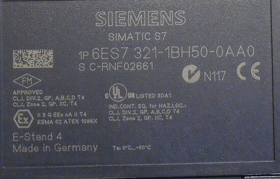 Siemens Simatic S7-300 SM321 16 dig. Input 6ES7321-1BH02-0AA0