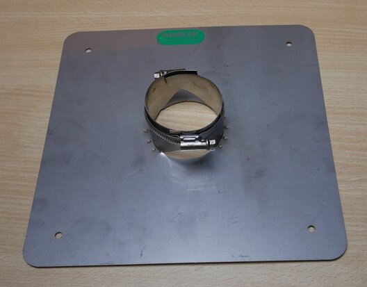 Panflex 203.050.01.01 Cover plate Open INOX QA stainless steel D50mm