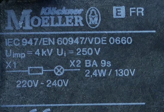 Moeller signal lamp green with EFR Lamp mounting element (excl. Lamp bulb)