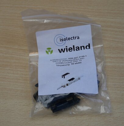 Wieland K05.587.3156.1 locking GST18 conn-conn black (10 pieces)
