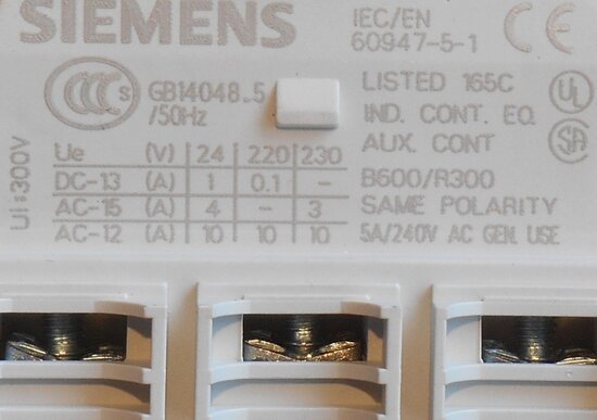 Siemens 3RV1901-1D auxiliary contact