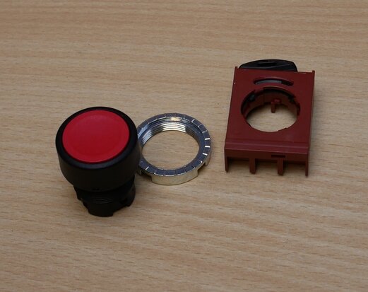 AEG BFDGR push button pvc red, 147002