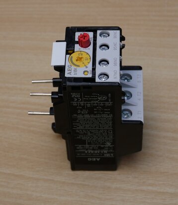 AEG b18k thermal relay setting range 4 - 6.3A, 1NC+1NO, 139608