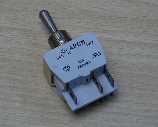 APEM 649H Toggle Switches 10A 250V AC