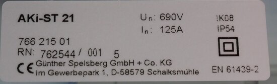 Spelsberg AKi-ST 21 zekeringlastscheider behuizing 76621501