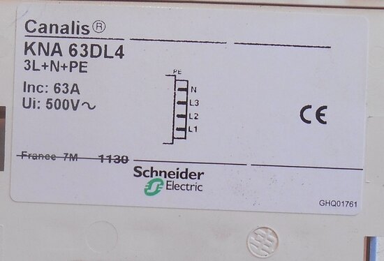 Schneider 63DL4 Canalis Flexibele laterale elleboog 63A KNA 