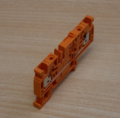 Weidmuller 2429890000 rijgklem push in 4 MM² 500 V 24 A oranje