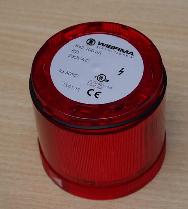 Werma 842 100 68 Knipperlichtmodule Rood 230VAC