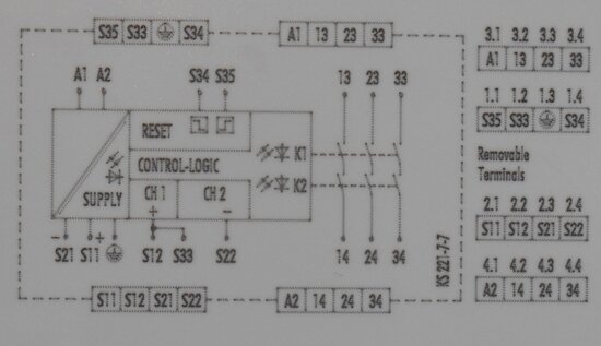 Wieland safety relay safety circuits SNO4063K