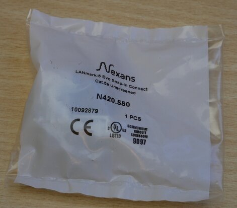 Nexans N420.550 Lanmark-5 evo snap-in connector cat 5e unscreened (24 pieces)