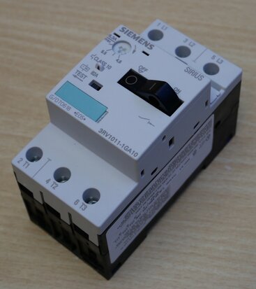 Siemens 3RV1011-1GA10 motorbeveiligingsschakelaar 4.5-6.3A S00 3RV10111GA10