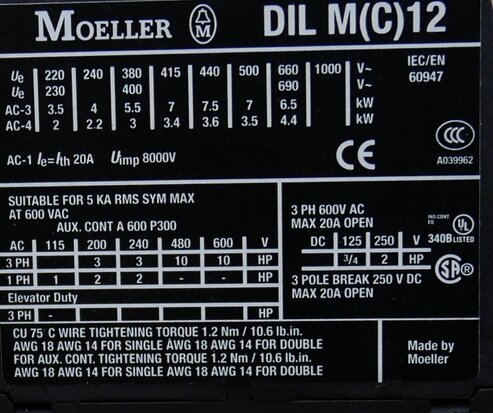 Moeller SDAINLM22 Automatic star-delta switch 11kW 230V AC 278344