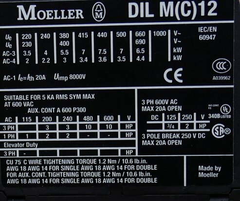 Moeller SDAINLM22 Automatische sterdriehoekschakelaar 11kW 230V AC 278344