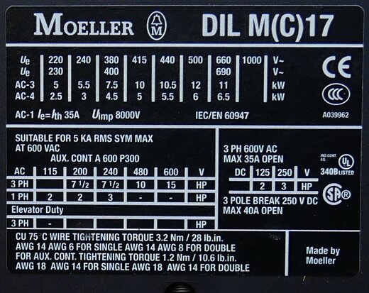 Moeller SDAINLM30 Automatic star-delta switch 15kW 230V AC 278369