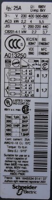 Telemecanique LC2D09BD contactor 24V DC, 4kW/400V