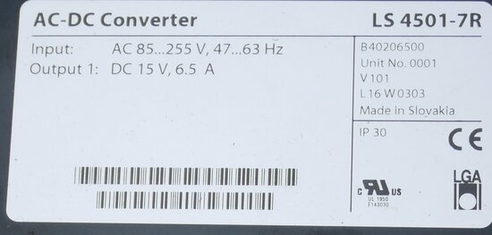 Power-One LS4501-7R Schakelvoeding AC-DC converter
