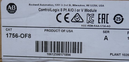 Allen Bradley 1756-OF8 I/O Module, Analog Output