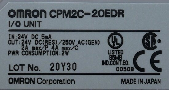 Omron CPM2C-20EDR Expansion I/O Module 24V