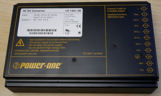 Power-one LH1501-2R AC/DC converter 15V