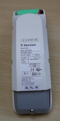 Van Lien 7TCA091160R0337 evago noodverlichtingsarmatuur LED IP42 5520217061