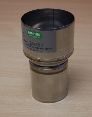 Panflex 201.050.01.01 adapter and ring 50-80 stainless steel Gastec QA