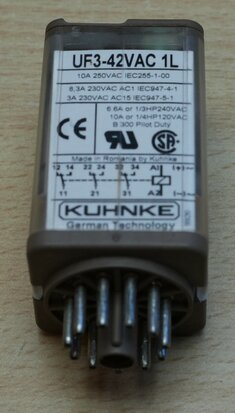 Kuhnke UF3-42VAC 1L relay 42V AC 10A 11P