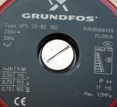 Grundfos 95906429 Circulatiepomp UPS 25-80 180
