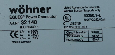 Wöhner 32140 Adapter NZM2 106x192