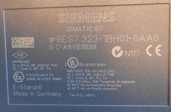 Siemens PLC Expansion 6ES7 323-1BH01-0AA0