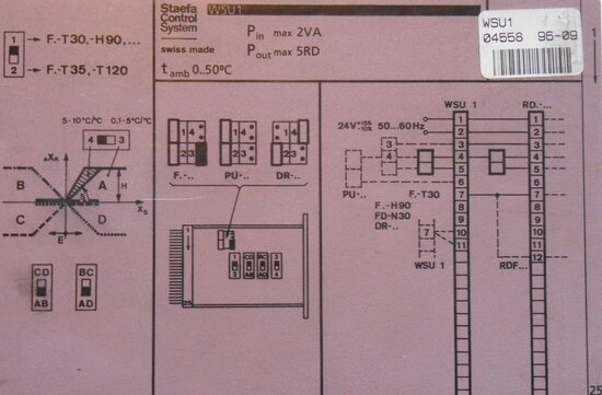 Staefa control system regulator WSU1