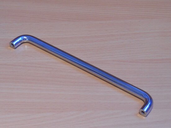 Grip handle metal chrome 222x28x9 mm bore size 192mm