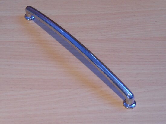 Handle metal bow handle chrome 205x30x14 mm bore size 192mm