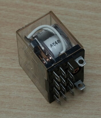 Omron LY4 48VAC relay insert 14 pin